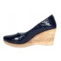 Pantofi dama casual din piele naturala platforme de 7 cm Mara Negru - P3550NCR